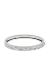 Roberto Coin Women's Pois Moi Luna 18k White Gold & Diamond Bangle Bracelet In Silver