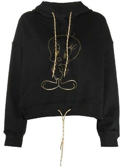 Moa Master Of Arts Tweety Print Hoodie In Black