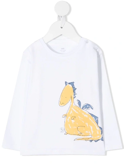Knot Babies' Monterio Cartoon-print T-shirt In White