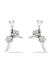 Shaun Leane Cherry Blossom Diamond Drop Earrings In Silver