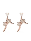 Shaun Leane Cherry Blossom Drop Earrings In Pink