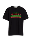 Gucci Men's Over Cotton Jersey T-shirt In Black