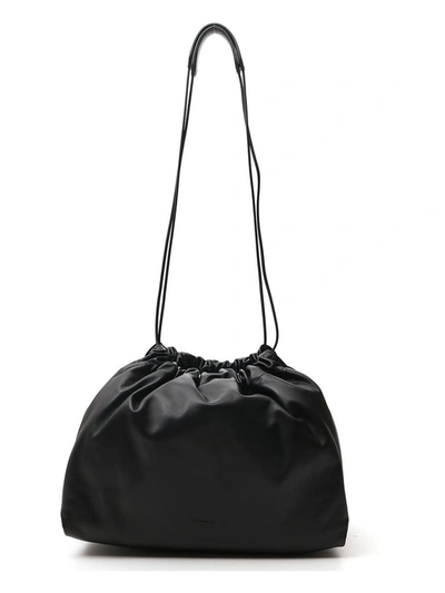 Jil Sander Pouch Shoulder Bag In Black