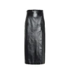 GUCCI 皮革铅笔半身裙,P00496736