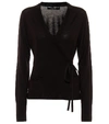 DOLCE & GABBANA VIRGIN WOOL WRAP CARDIGAN,P00506186