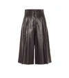 DOLCE & GABBANA 高腰皮革裙裤,P00506212