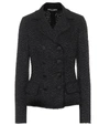 DOLCE & GABBANA DOUBLE-BREASTED TWEED BLAZER,P00508974