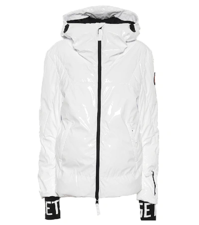 Jet Set Julia Puffer Hooded Ski Jacket In White