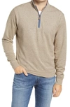Johnnie-o Sully Quarter Zip Pullover In Hickory