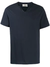 Zadig & Voltaire Men's Monas Splitneck Cotton T-shirt In Blue