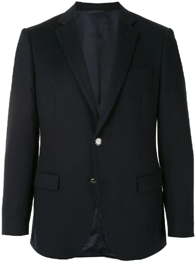 D'urban Fitted Single-breasted Blazer In Blue