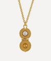 ALEX MONROE X RAVEN SMITH GOLD-PLATED CANNONBALL HIDDEN PEARL PENDANT NECKLACE,000713836