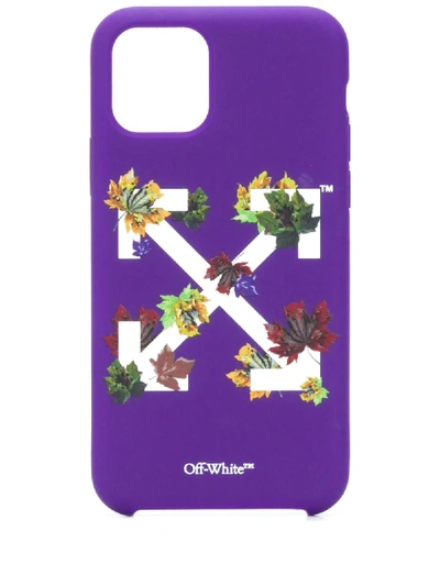 Off-white Iphone 11 Pro Arrows-motif Case In Purple