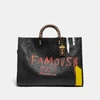 COACH COACH X JEAN-MICHEL BASQUIAT ROGUE 39 WITH SNAKESKIN DETAIL,6884 B4/BK