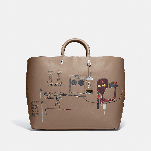 coach x jean michel basquiat graham structured tote