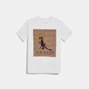 COACH COACH X JEAN-MICHEL BASQUIAT SIGNATURE T-SHIRT,C0279 WHT L