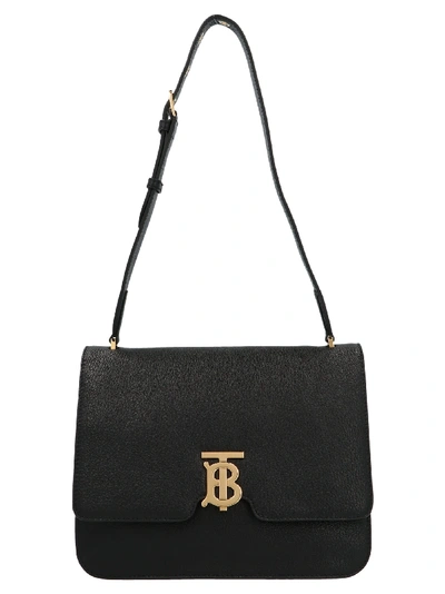 Burberry Tb Midi Bag In Black