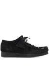 Palm Angels Logo Wallabee Suede Sneakers In Black