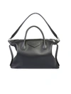 Givenchy Medium Antigona Soft Satchel Bag In Calfskin In Black