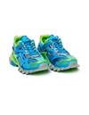 Balenciaga Blue & Green Track 2 Sneakers In Blue