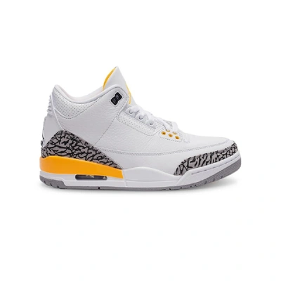 Jordan Womens Air  3 Retro " Laser Orange " In White