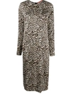 ANDAMANE LEOPARD VISCOSE DRESS,BFD86473-1163-66E5-9E22-8E4812D5AF3E