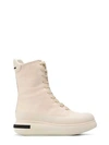 PALOMA BARCELÓ LACE-UP ANKLE BOOT IN WHITE LEATHER,CF682430-EBAE-43E8-EEEA-2F377D07D91C