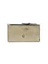 ALEXANDER MCQUEEN GOLD LEATHER WALLET,59123AD1-1374-1937-F42F-39BC47E726B4