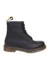 Dr. Martens 1460 Greasy Ankle Boots In Black In Black