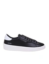 DATE BLACK LEATHER SNEAKERS,E60D81C7-6806-C7EB-7C61-57B276FF4025