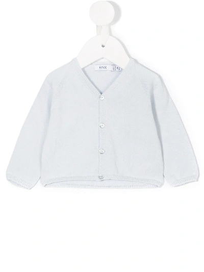 Knot Babies' Basic Cardigan In Blue