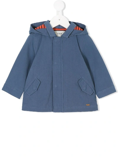Knot Babies' Canvas Parka In Blue