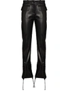 ALEKSANDRE AKHALKATSISHVILI FRONT-SLIP STRAIGHT-LEG TROUSERS