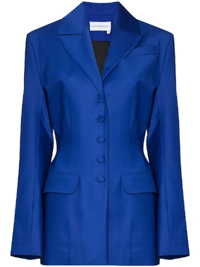 Aleksandre Akhalkatsishvili Single-breasted Blazer Jacket In Cobalt Blue