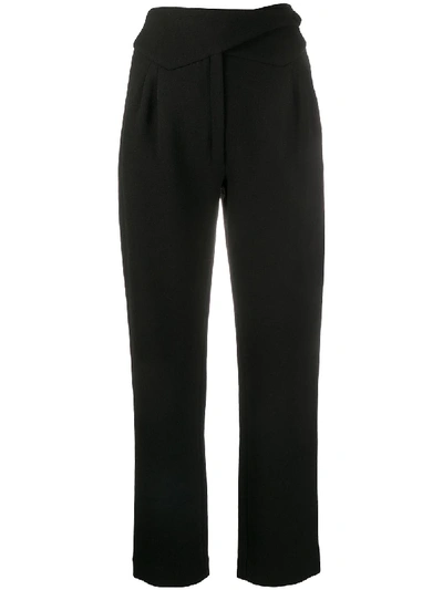 Blazé Milano Wrap Front Trousers In Black