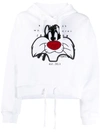 MOA MASTER OF ARTS SYLVESTER PATCH CROPPED HOODIE
