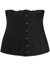 Dolce & Gabbana Panelled Fitted Corset In Black