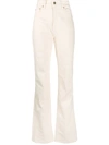 JACQUEMUS HIGH-WAISTED ORGANIC COTTON BOOTCUT JEANS