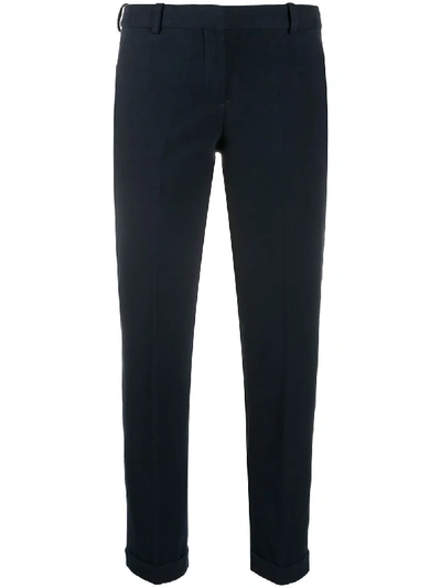 Circolo 1901 Tailored Cropped Trousers In Blue