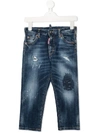 DSQUARED2 DISTRESSED LOOK JEANS