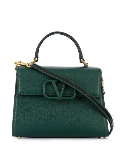 Valentino Garavani Small Vsling Tote Bag In Green