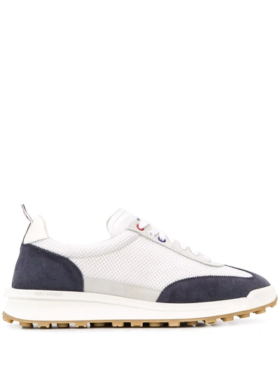 Thom Browne Tech Runner Sneakers In 415 Navy