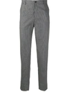 DOLCE & GABBANA CHECK-PATTERN TAILORED TROUSERS