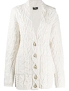 ETRO OVERSIZED CABLE-KNIT CARDIGAN