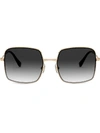 Miu Miu Square-frame Sunglasses In Black