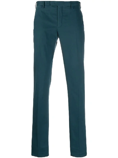 Pt01 Skinny-fit Tailored Trousers In Blue
