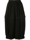 Comme Des Garçons Elasticated Waist Culottes In Black