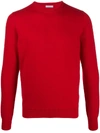 Malo Crew-neck Sweater In Red