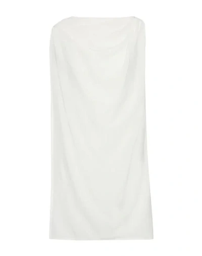Rick Owens Short Dress In White