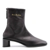 ACNE STUDIOS BLACK NAPPA ANKLE BOOTS WITH LOGO,11511077